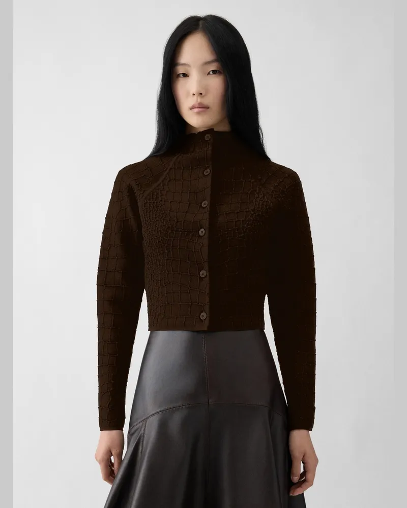 Jacquemus Le Cardigan Scala - Dark Braun Dark