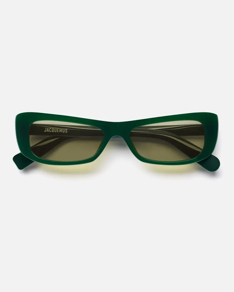 Jacquemus The Capri Sunglasses - Dark Green Dark
