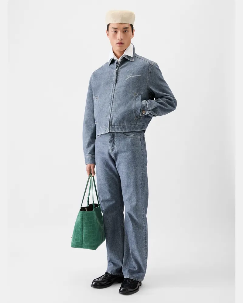 Jacquemus Die Canevas De-Nîmes Jeansjacke - Blau Blau