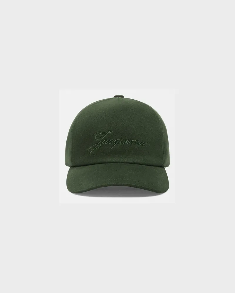 Jacquemus The Feltro Baseball Cap - Dark Green Dark