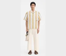 The Jean Shirt - Print Stripes White/Yellow/Black