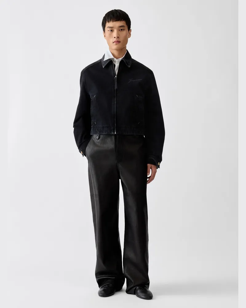 Jacquemus Die De-Nîmes Canevas Jacke - Schwarz Schwarz