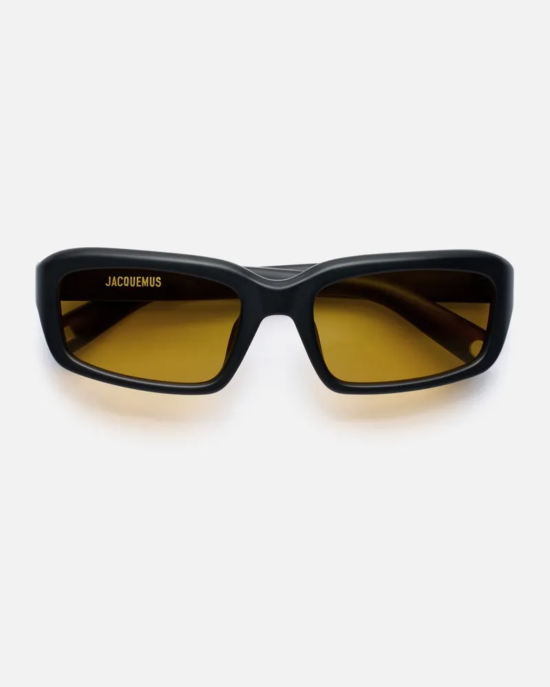 Jacquemus Die Marino Sonnenbrille - Schwarz Matt Schwarz