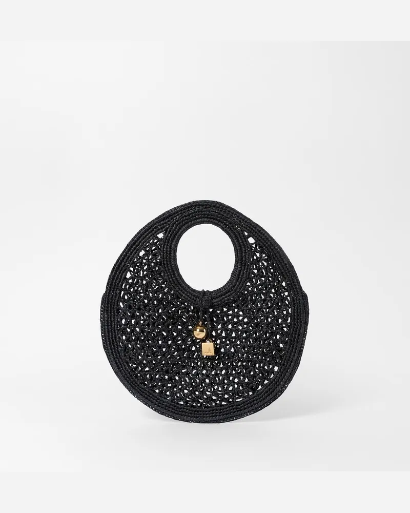 Jacquemus Die Kleine Runde Spiaggia Tasche - Schwarz Schwarz