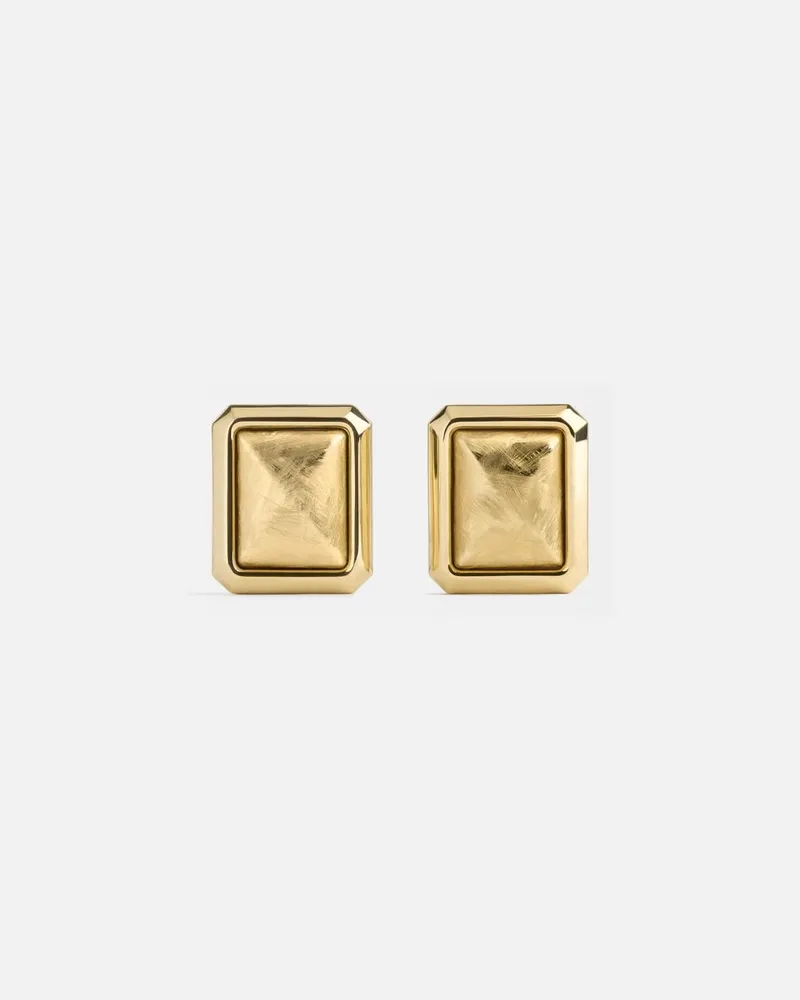 Jacquemus The Carré Drop Earrings - Gold Gold