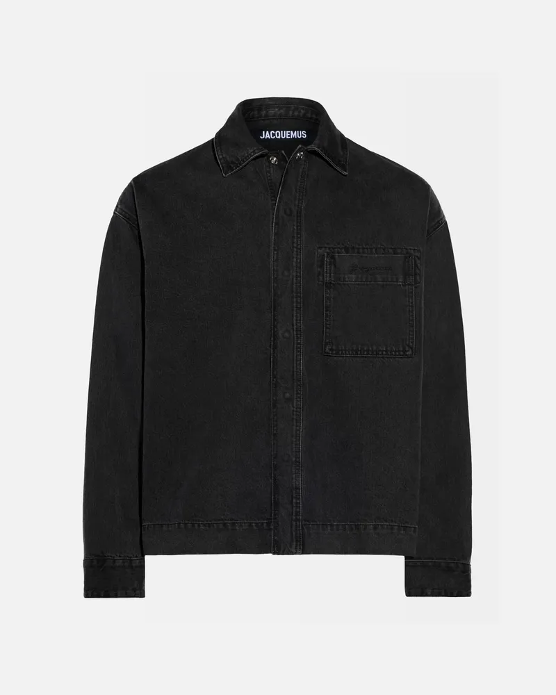 Jacquemus The De-nîmes Denim Shirt - Black Black