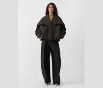 The Châle Bomber Jacket - Dark Brown