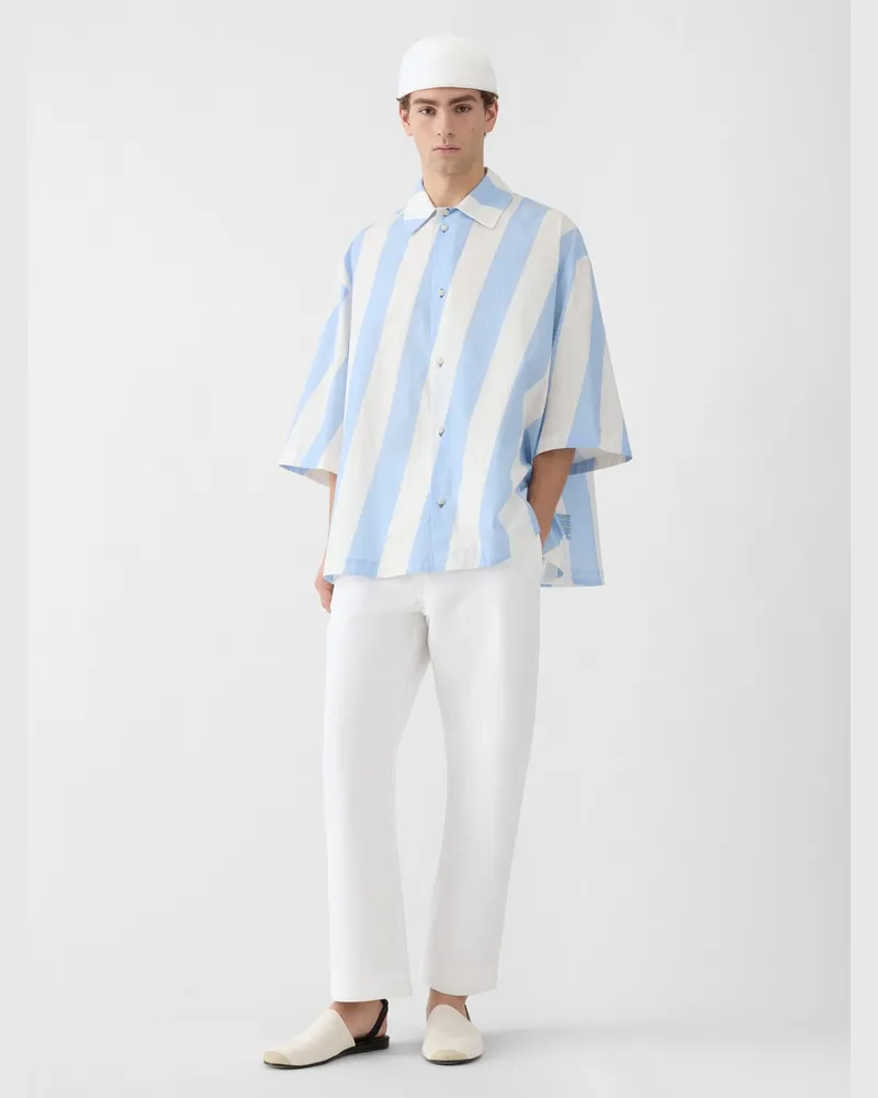 Jacquemus The Triangle Shirt - Print Diagonal Stripes Print