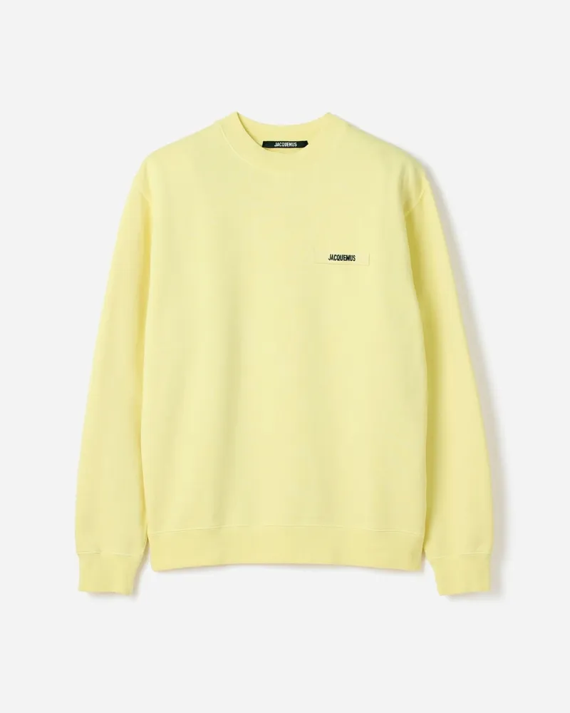 Jacquemus The Gros Grain Sweatshirt - Pale Yellow Pale