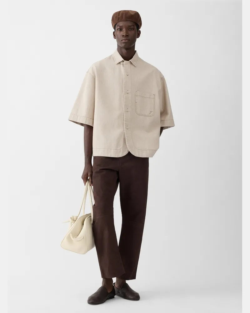 Jacquemus The Paysan De-nîmes Denim Shirt - Light Beige Light