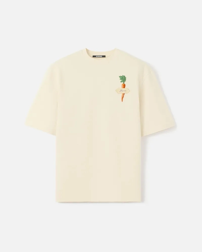 Jacquemus Le T-shirt Carotte - Carrot Patch Weiß Carrot