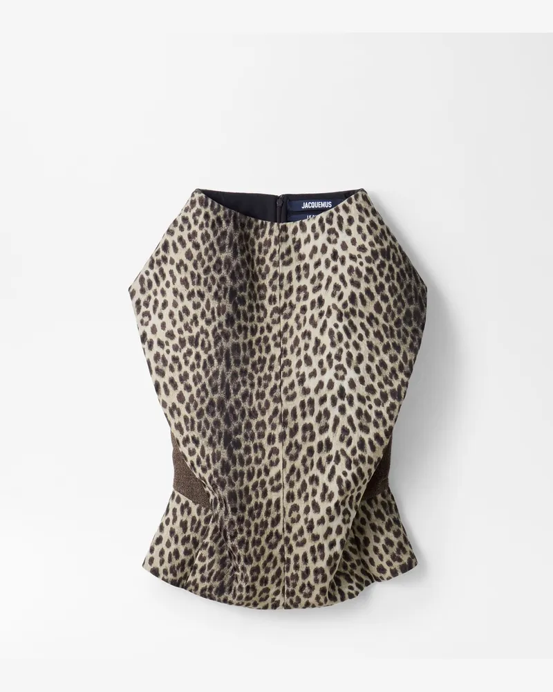 Jacquemus Der Paloma Rock - Leopard Beige / Schwarz Leopard