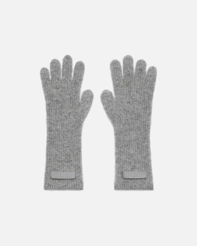Jacquemus The Gros Grain Gloves - Dark Grey Dark