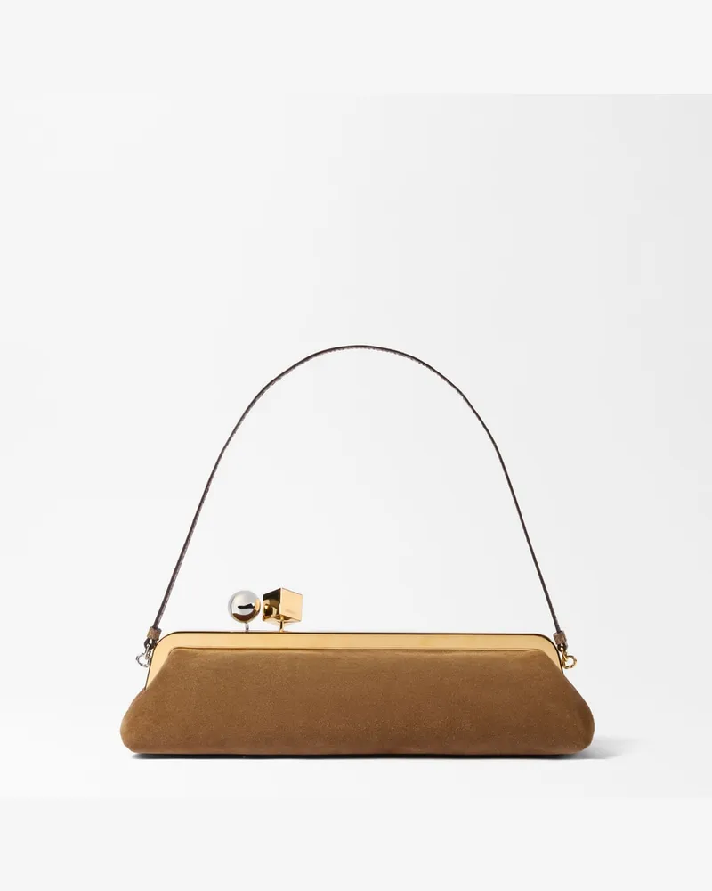 Jacquemus Die Salon Clutch - Braun / Braun Braun