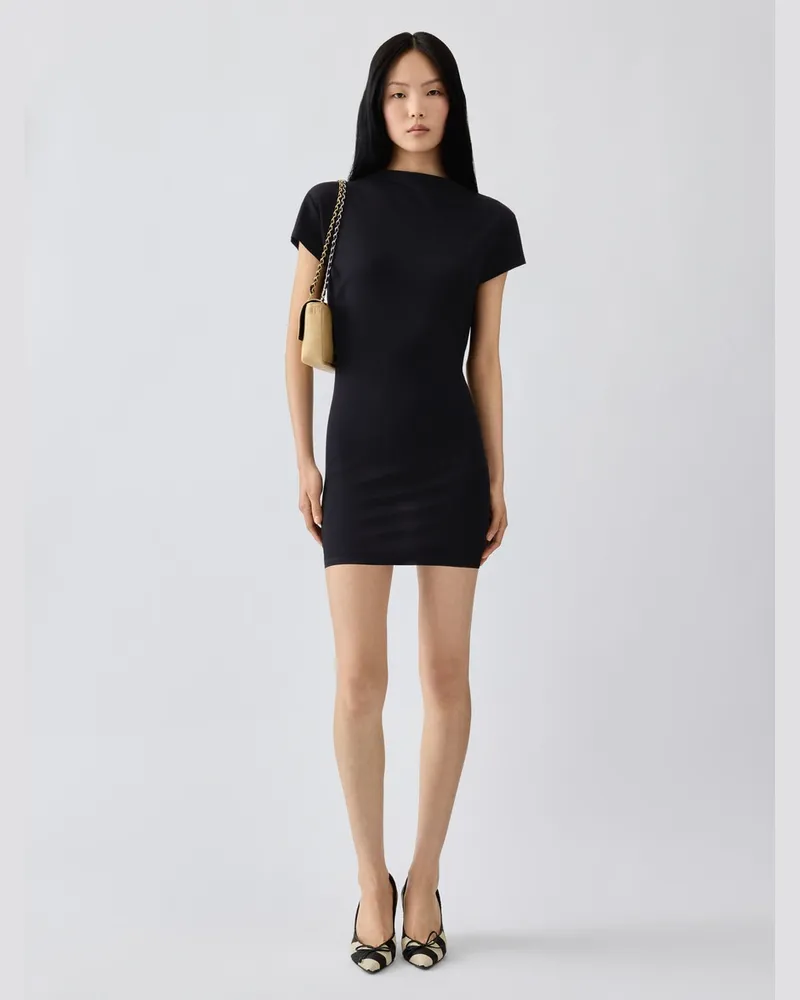 Jacquemus The Mistral Short-sleeve Dress - Black Black