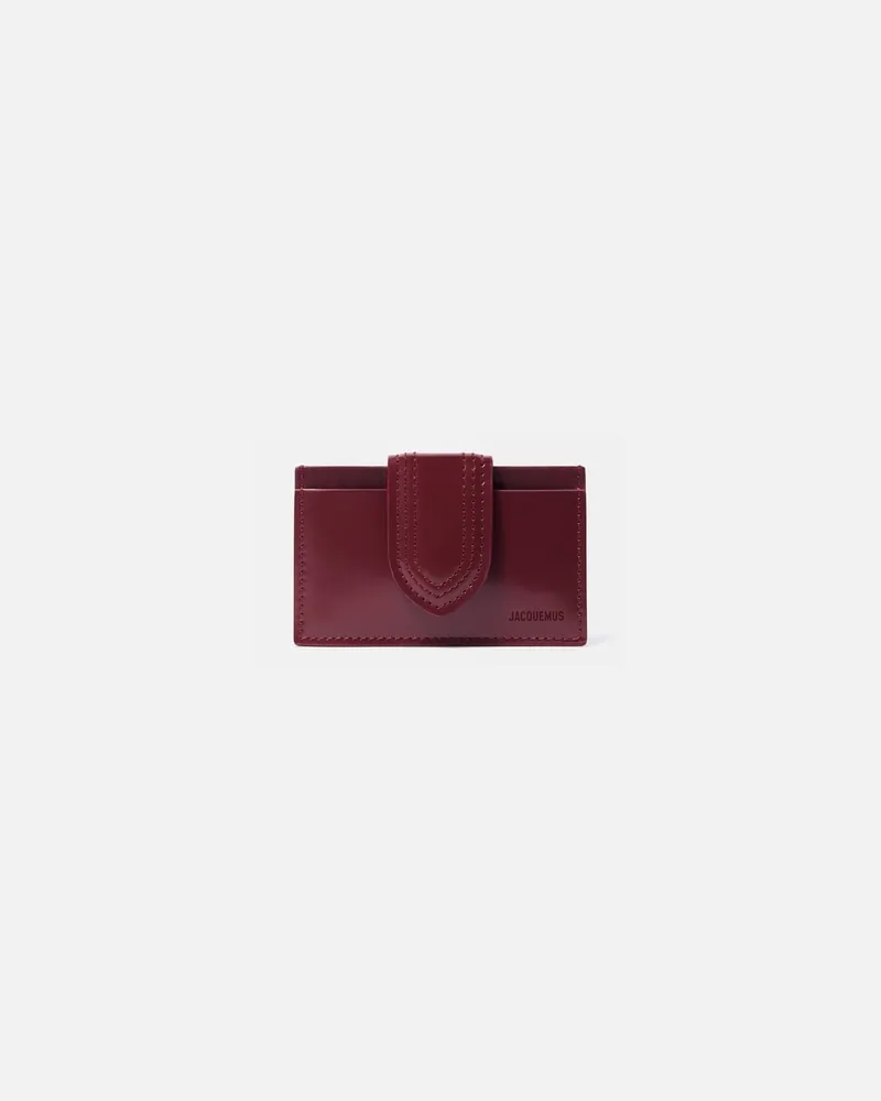 Jacquemus The Bambino Cardholder - Burgundy Burgundy