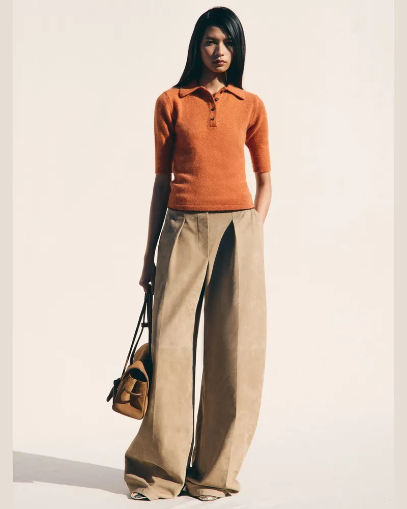 Jacquemus Das Cachemire Polohemd - Terracotta Terracotta