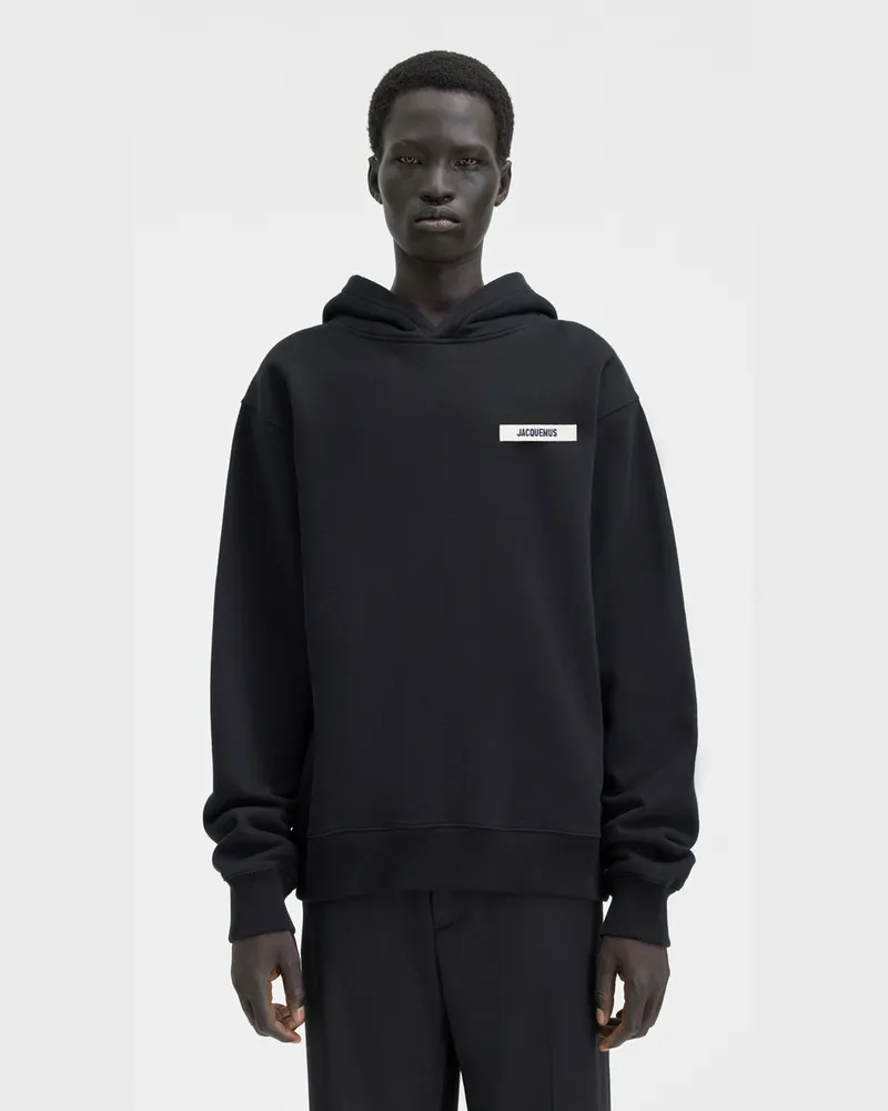 Jacquemus The Gros Grain Hoodie - Black Black