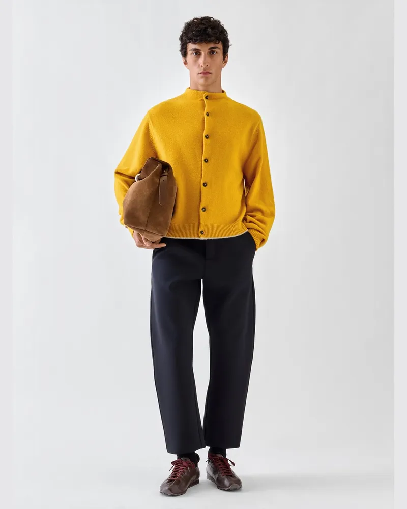Jacquemus Die Cachemire Strickjacke - Dark Gelb Dark