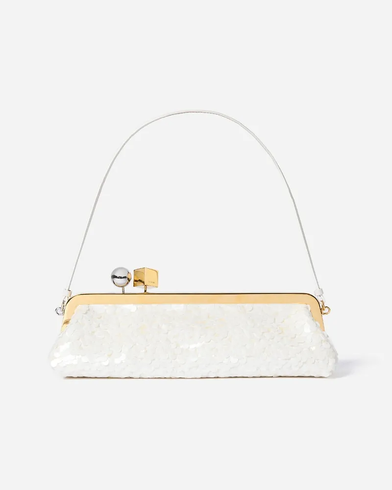 Jacquemus Die Salon Clutch - Weiß Cremeweiß