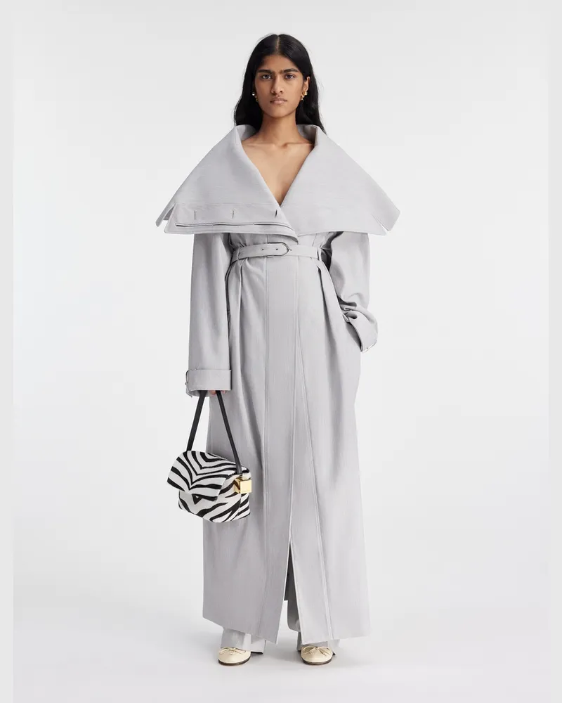 Jacquemus The Caruso Trench Coat - Light Grey Light