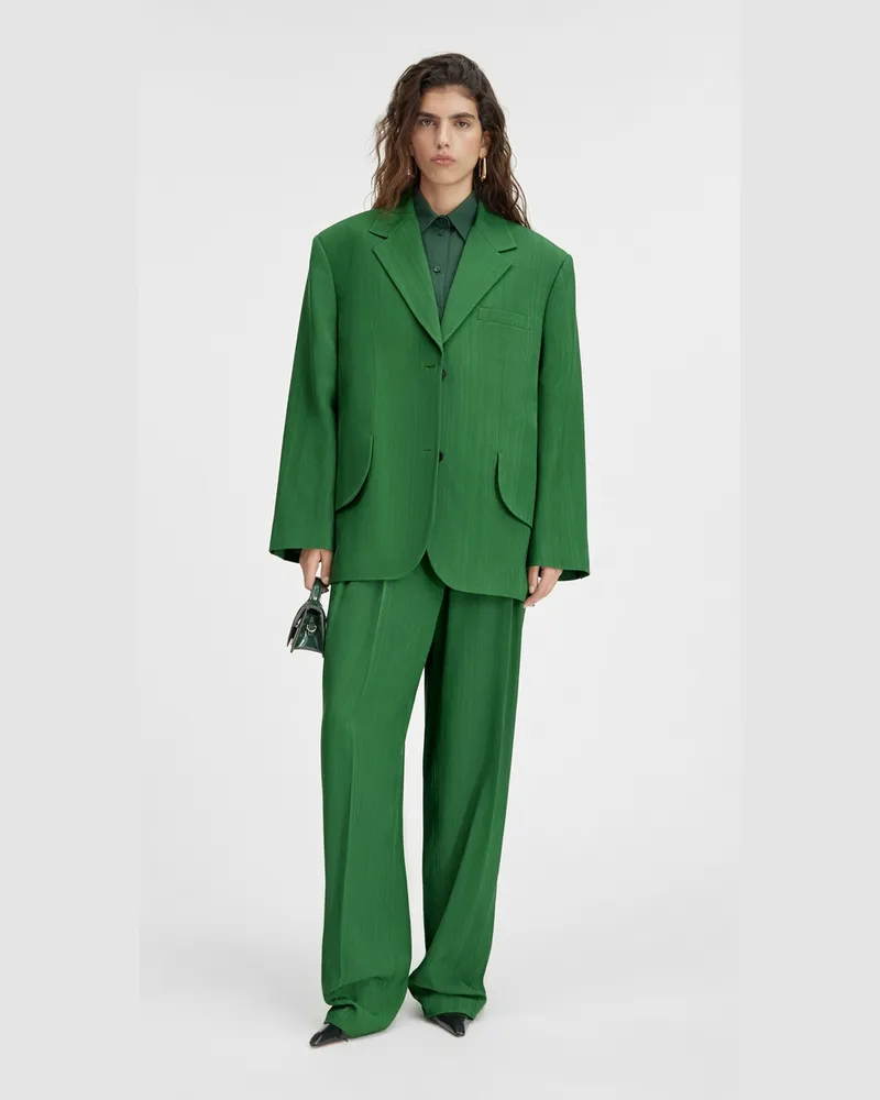 Jacquemus La Veste Titolo - Dark Green Dark