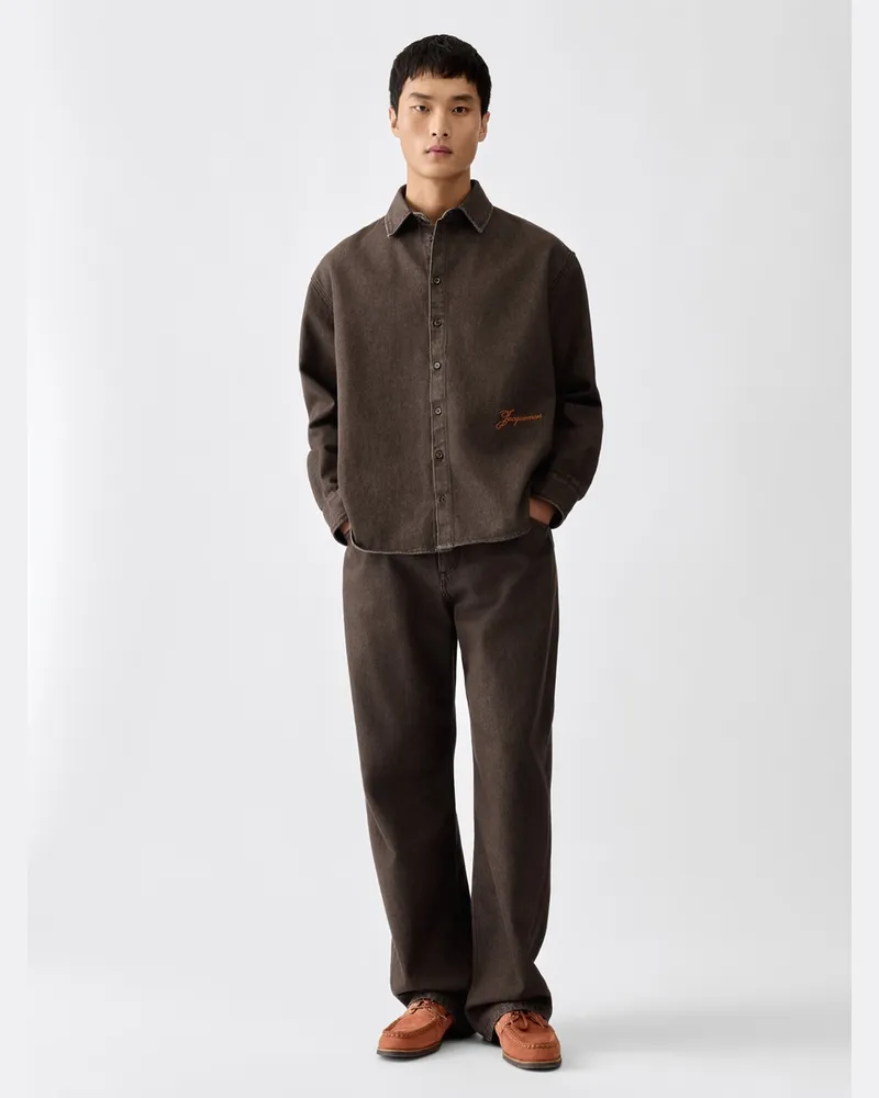 Jacquemus Das De-Nîmes Simon Jeanshemd - Braun Braun