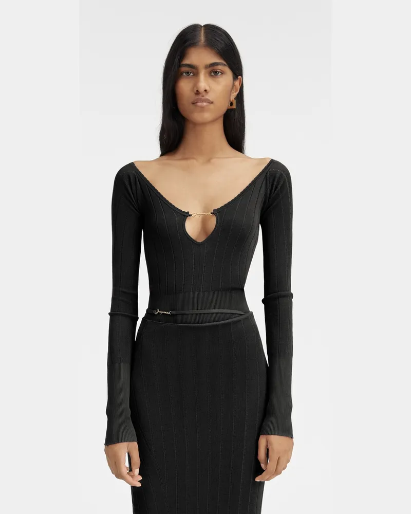 Jacquemus The Pralù Top - Black Black