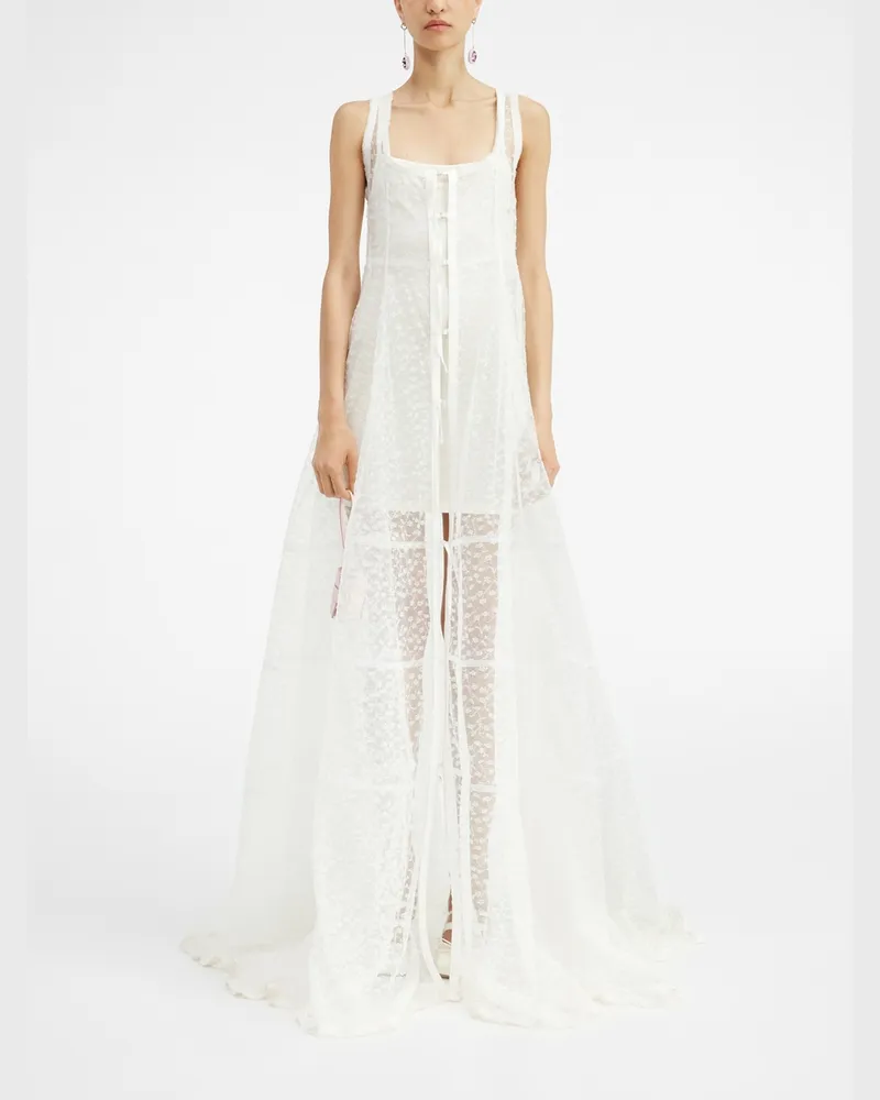 Jacquemus La Robe Dentelle - White White