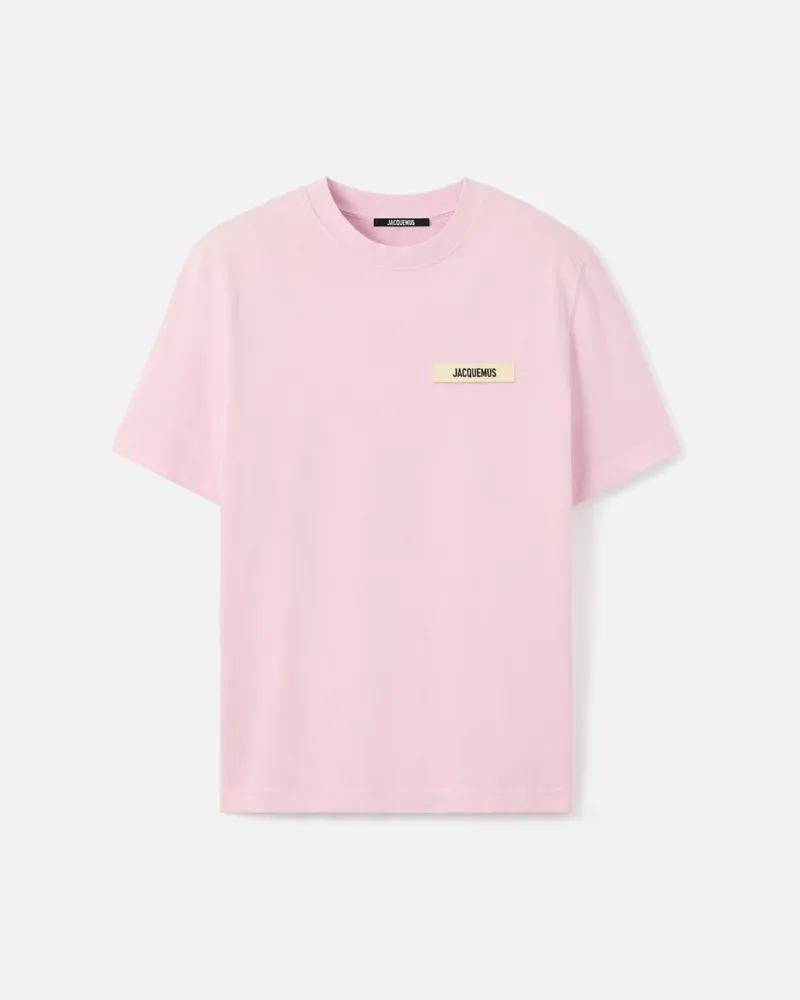 Jacquemus Le T-shirt Gros Grain - Rosa Rosa