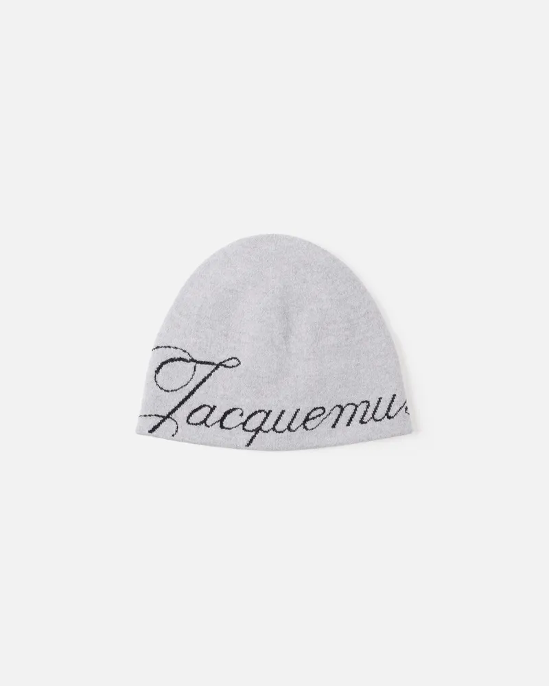Jacquemus The Atelier Beanie - Grey Grey
