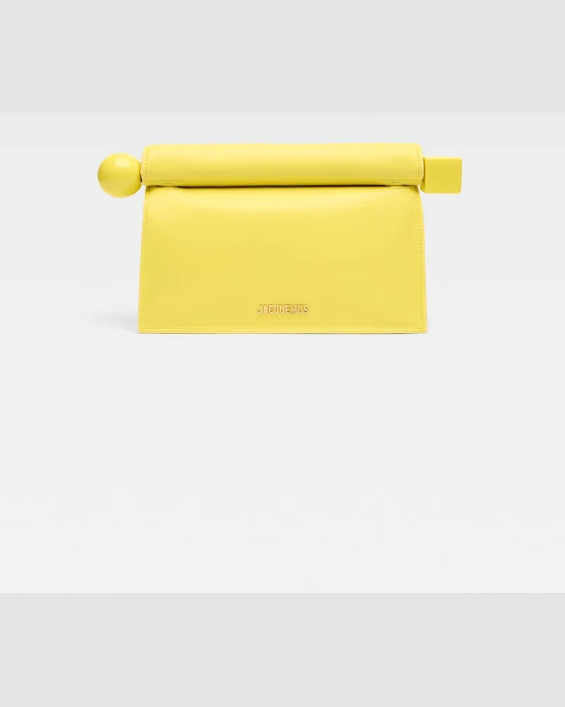 Jacquemus The Rond Carré Clutch Yellow