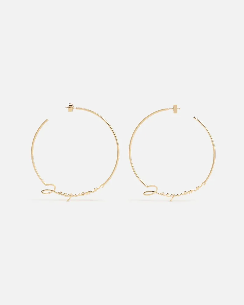 Jacquemus The Jacquemus Hoops Earrings - Gold Gold