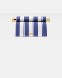 Jacquemus The Rond Carré Clutch - Print Rayure Blue Print