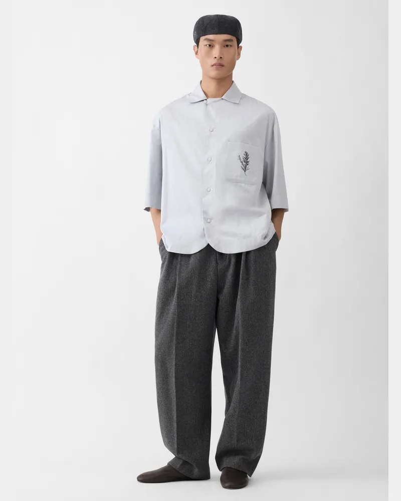 Jacquemus Das Gardian Hemd - Rosemary Light Blau / Schwarz Rosemary