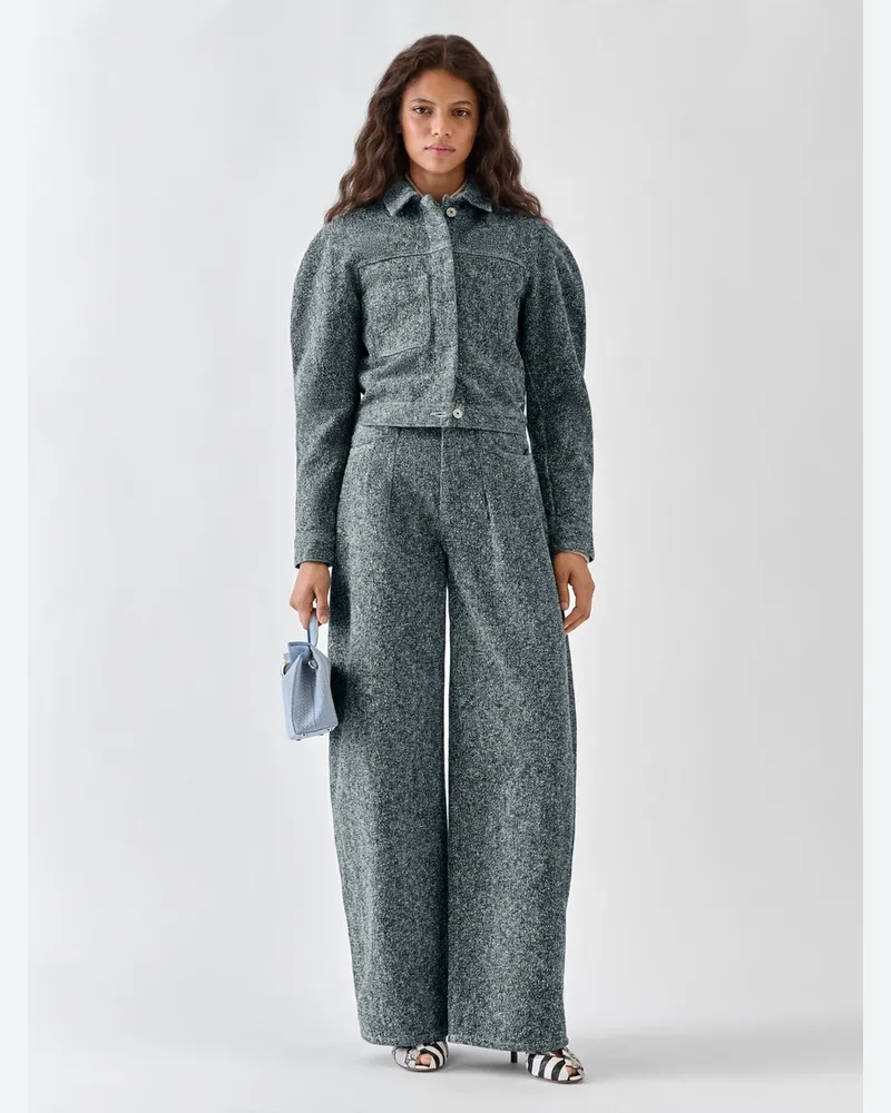 Jacquemus Die Ovalo Cargojacke - Blau Blau