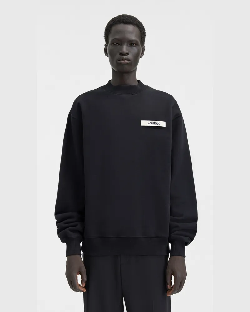 Jacquemus The Gros Grain Sweatshirt - Black Black