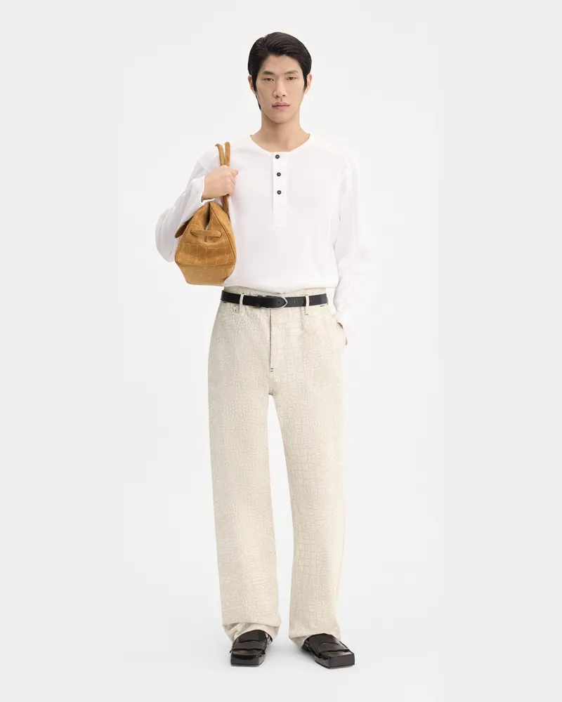 Jacquemus The Fernando De-nîmes Denim Pants - Croco Beige Croco
