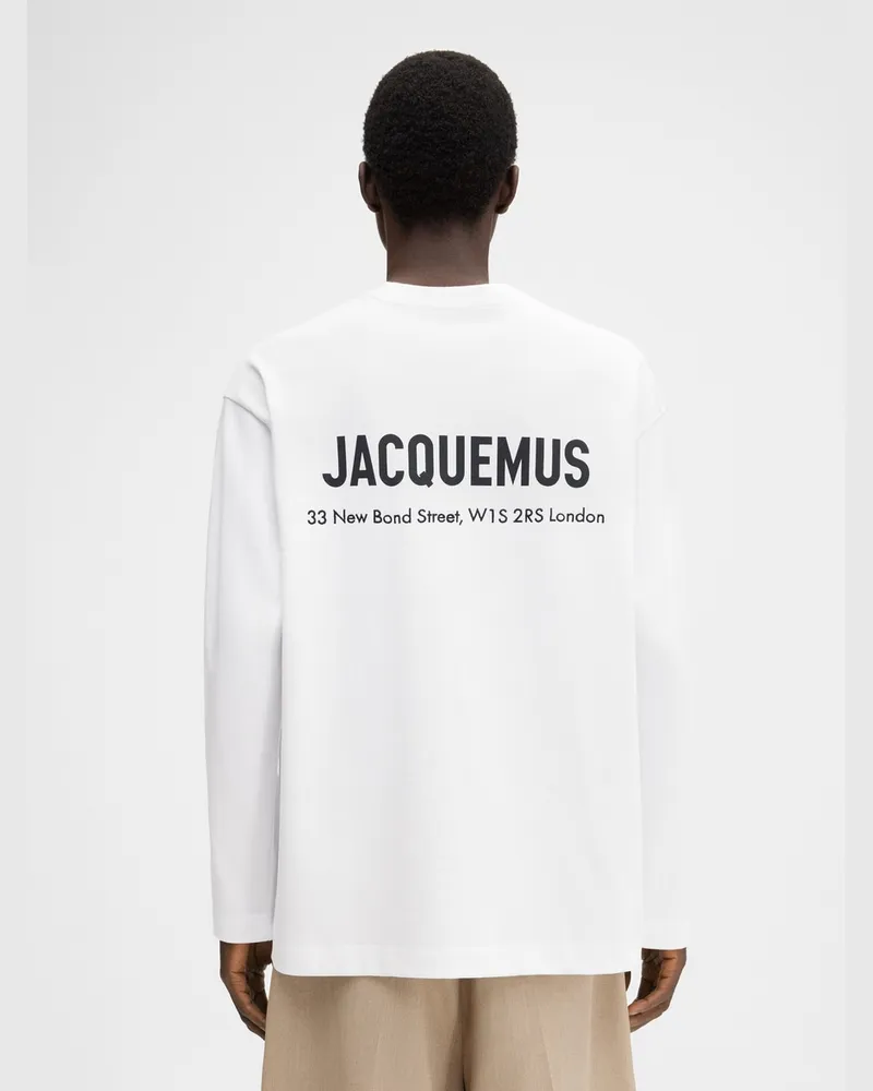 Jacquemus Le T-shirt Adresse Londres Manches Longues - Londres Weiß Londres