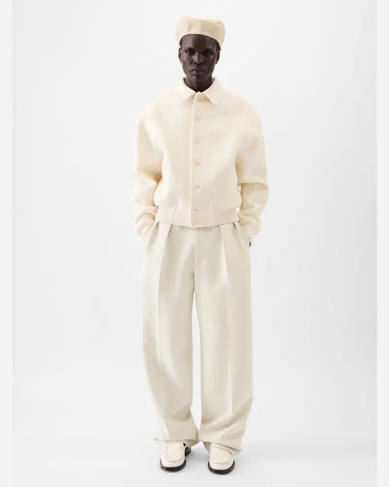 Jacquemus Le Bomber Feltro - Weiß Cremeweiß