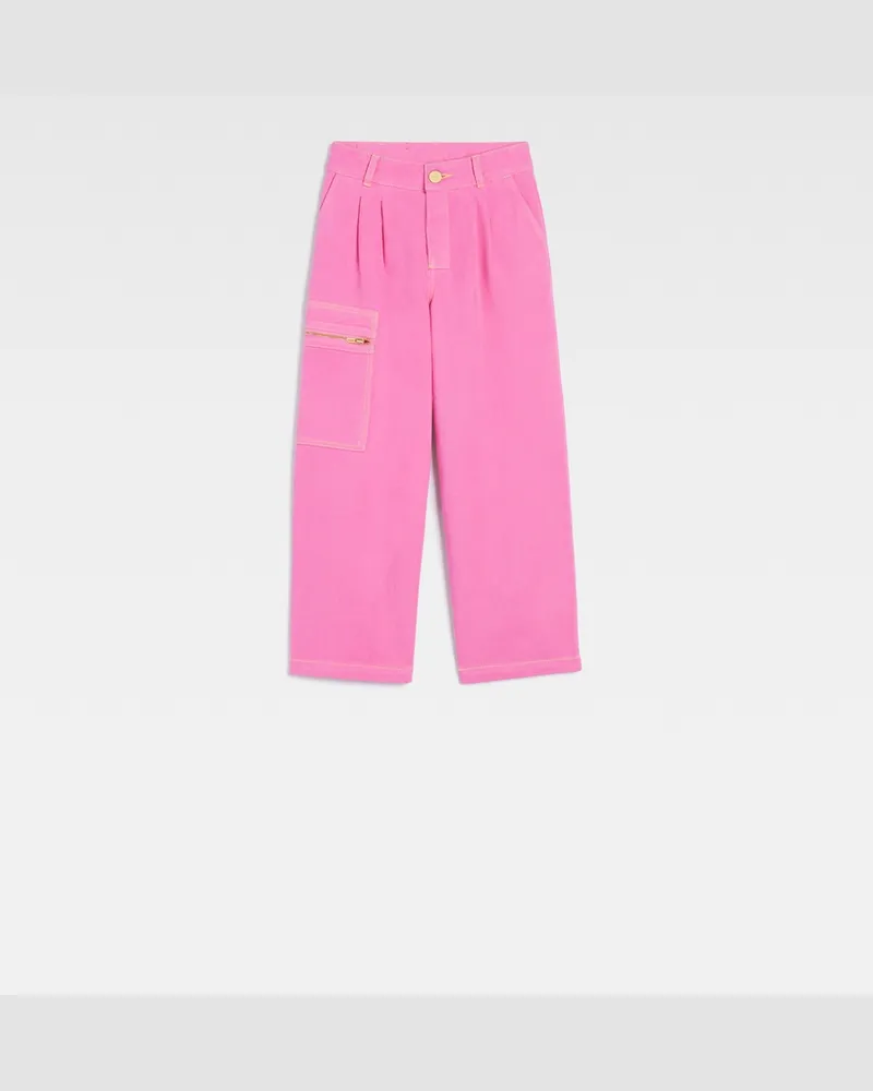 Jacquemus The Wide De-nîmes Kids' Denim Pants - Pink Pink