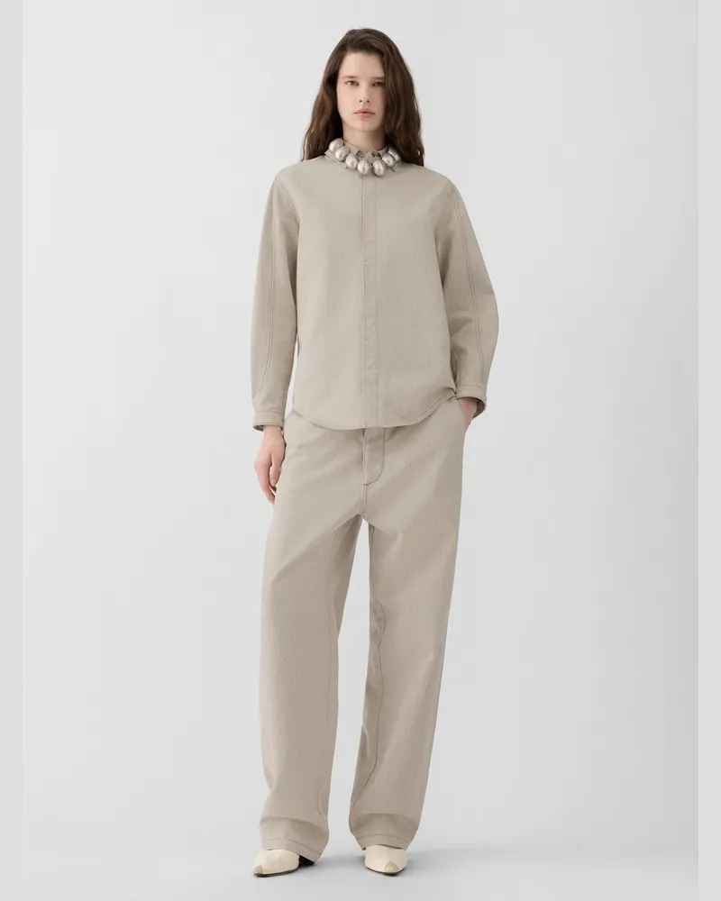 Jacquemus Das Amelo De-Nîmes Jeanshemd - Beige Hellbeige