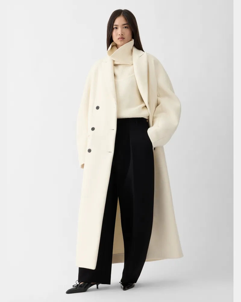 Jacquemus Der Man's Mantel - Weiß Cremeweiß