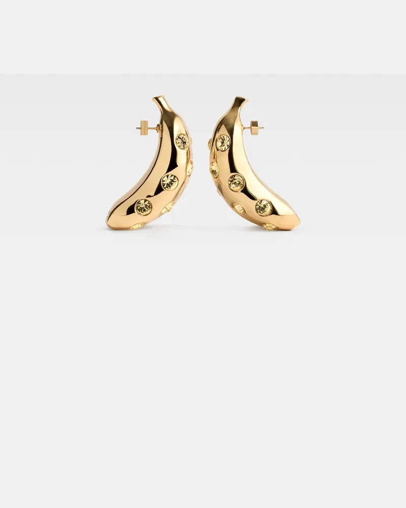 Jacquemus The Bananes Earrings - Gold/Yellow Gold