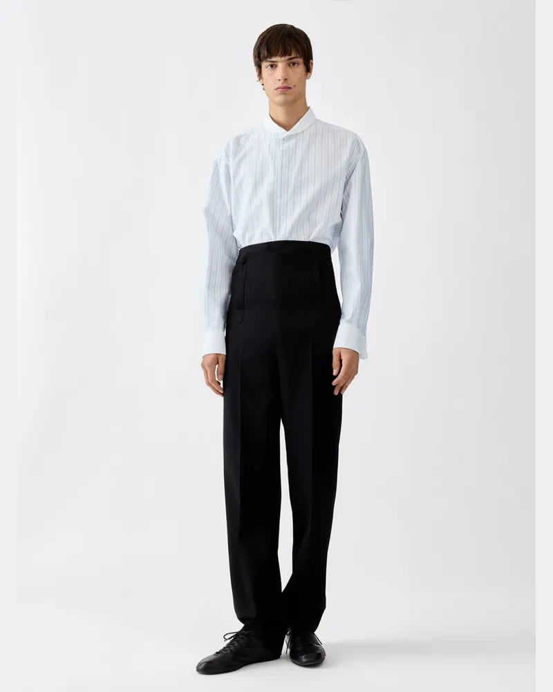 Jacquemus Das Havana Hemd - Stripe Weiß / Blau Stripe