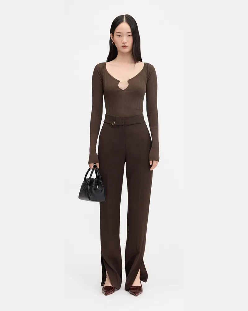 Jacquemus The Pralù Top - Dark Brown Dark