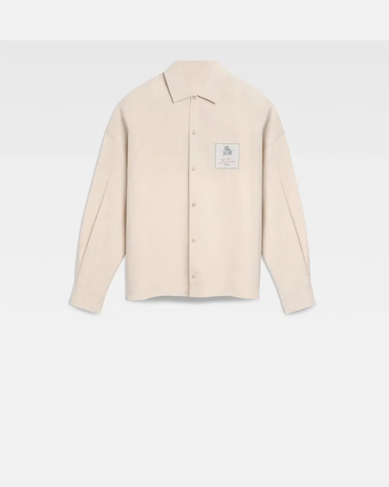 Jacquemus The Atelier Long-sleeve Atelier Shirt - Halter Off White Halter