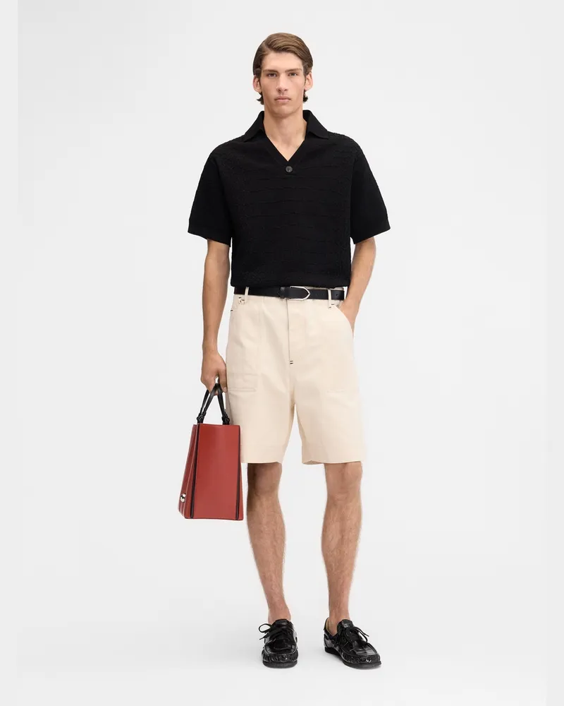 Jacquemus The Scala Polo Shirt - Black Black