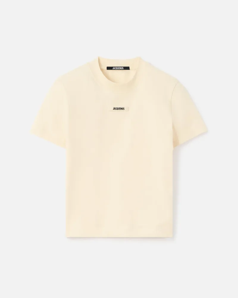 Jacquemus Le T-shirt Gros Grain - Beige Hellbeige
