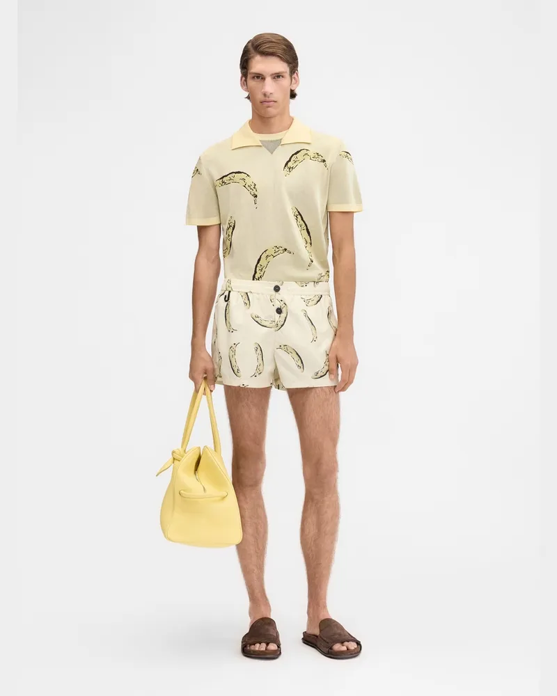 Jacquemus The Puntini Swimsuit - Banana Print Yellow Banana